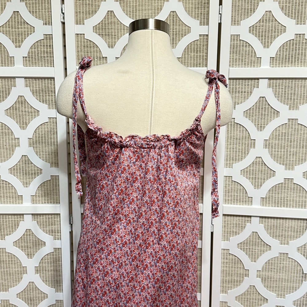 Nation LTD Floral Peasant Midi Dress Womens XS Cottage Ruffle Tiered Sundress - Picture 7 of 13